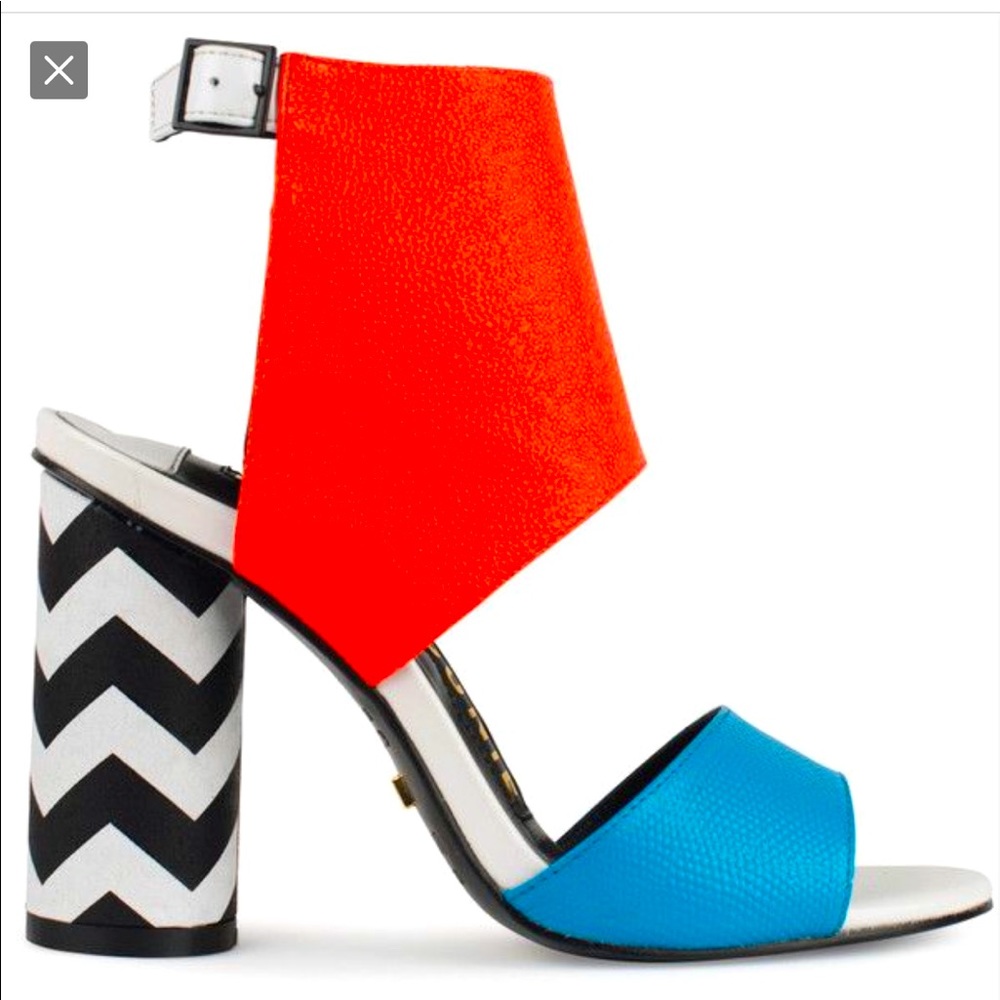 kat maconie rossana color block heels